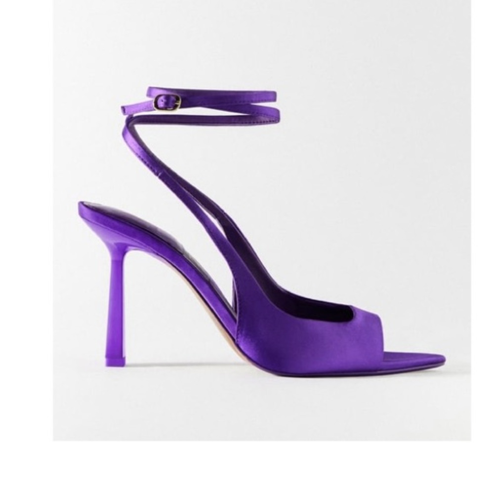 NWT Zara Fabric High Heel Sandal